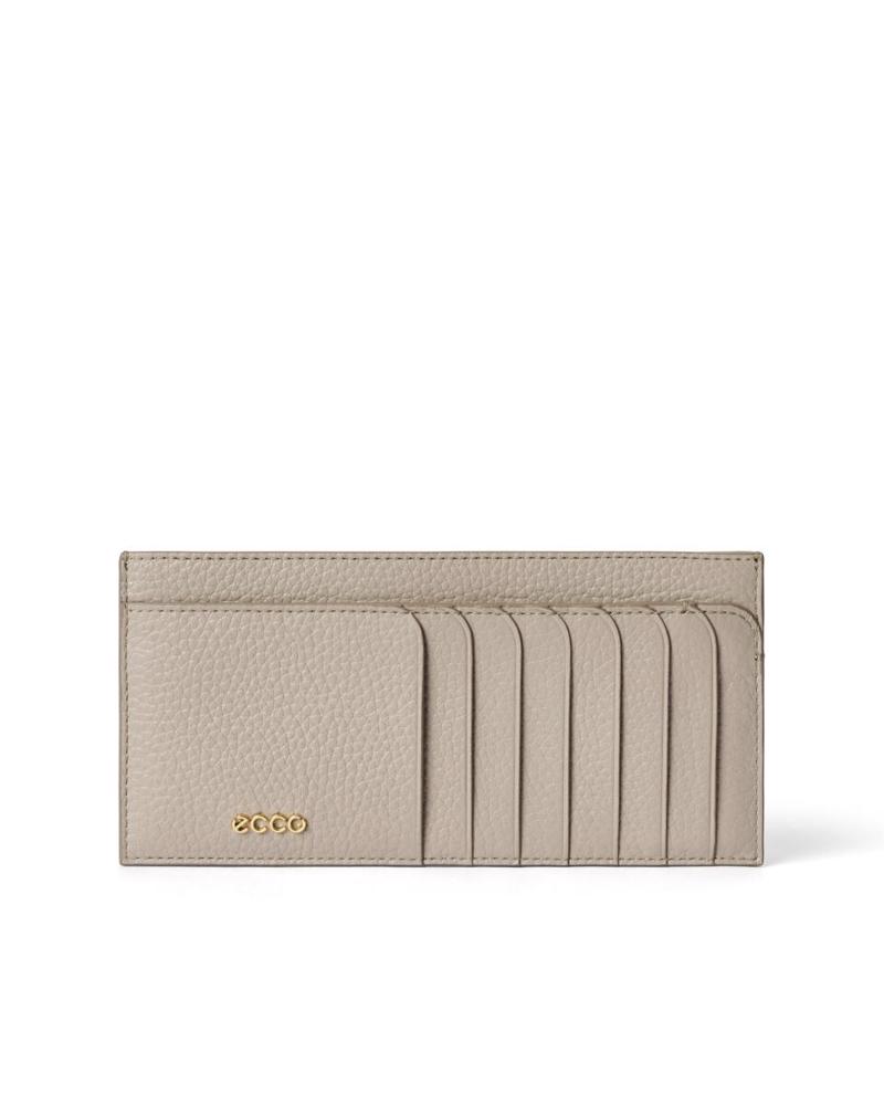 Beige ECCO Wallet Pebbled Leather