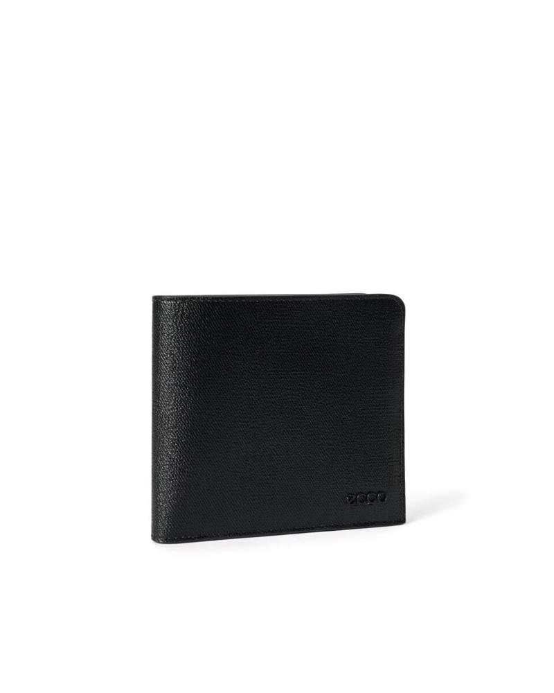 BLACK ECCO Wallet Slim Billfold