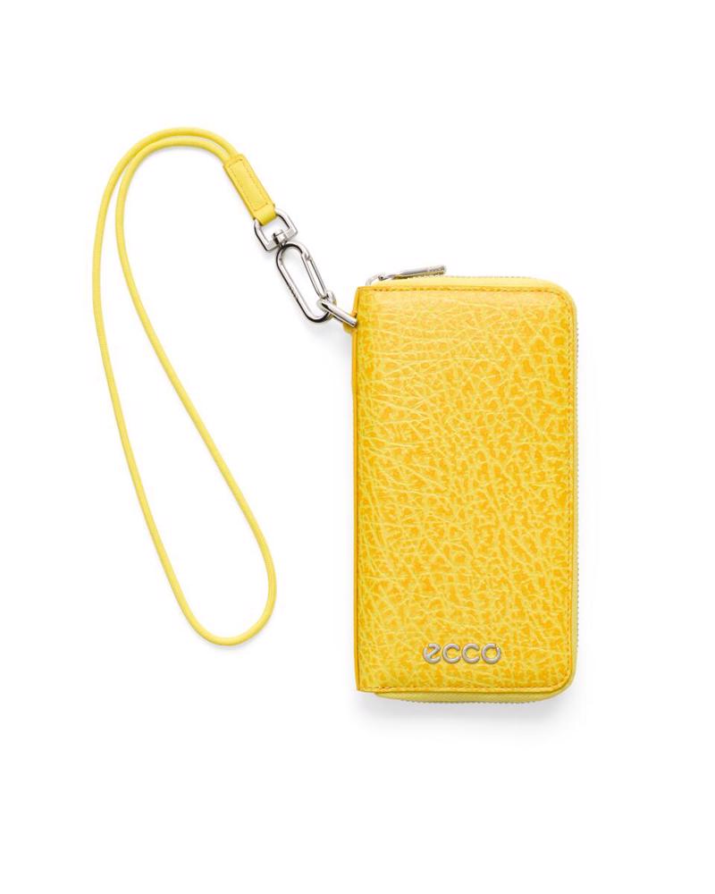 Yellow ECCO Wallet Zip Around Bunai