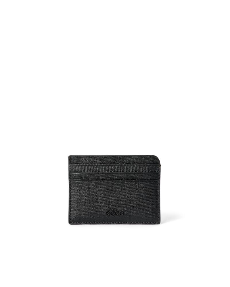 BLACK ECCO Card Case Compact Wallet